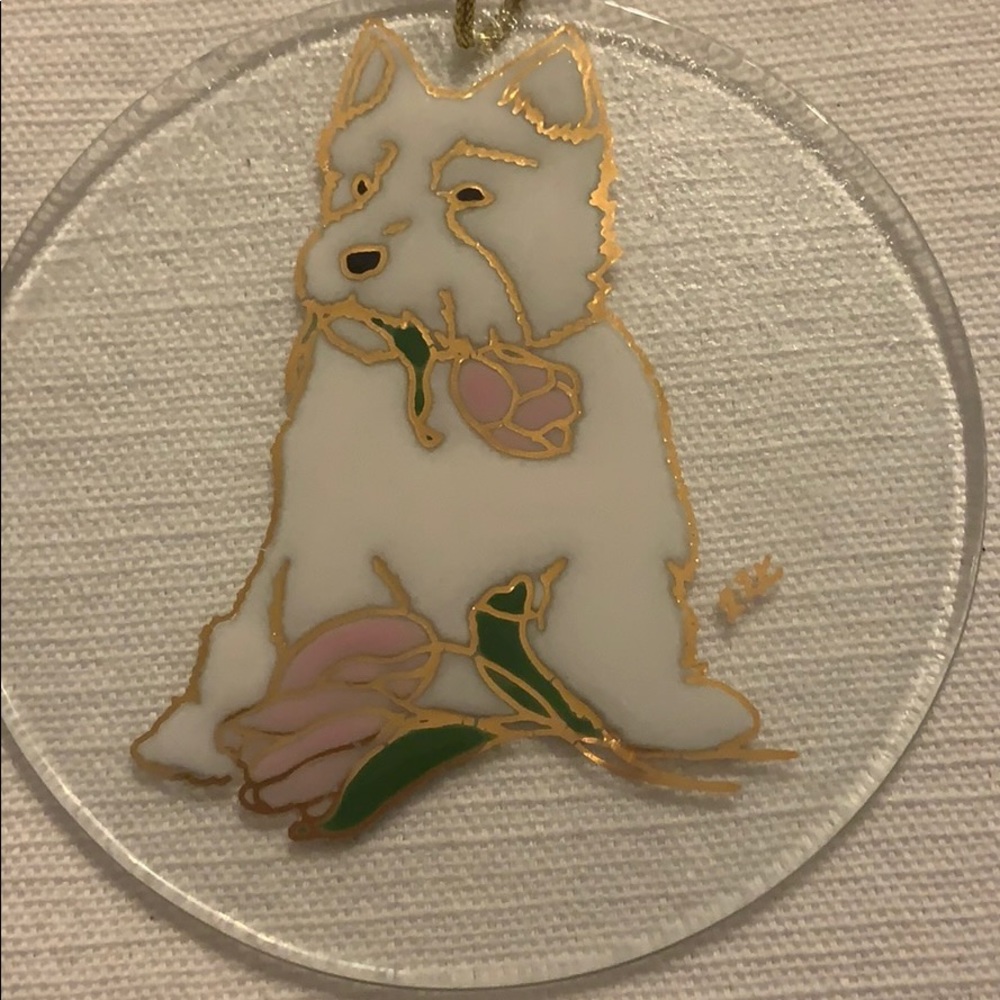 Westie Stained Glass Suncatcher/Xmas ornament